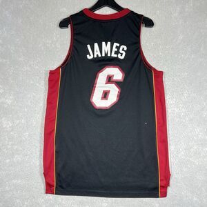Adidas Swingman Jersey Miami Heat NBA LeBron James #6 Size Medium Black